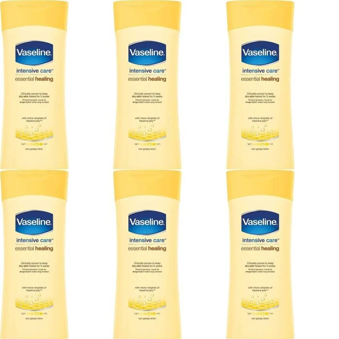 Vaseline Intensive Care Essential Healing Lotion, 400 ml, Pack of 6