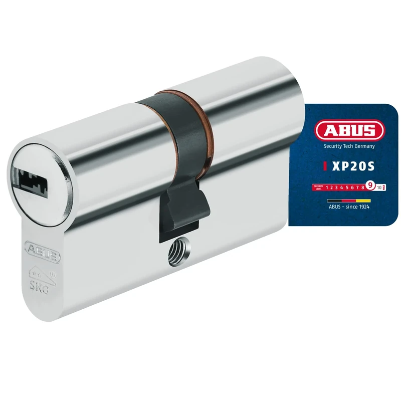ABUS Profile Cylinder XP20SN 40/60 + 3 Keys Security Card 73740 – Pack of 1