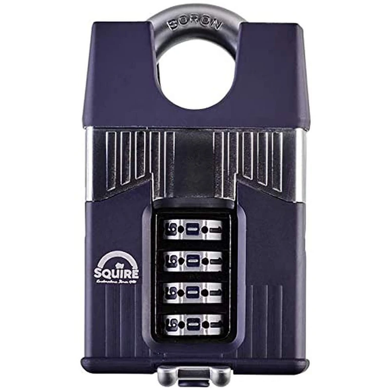 Henry Squire Warrior 4 Wheel Closed Shackle Combination Padlock, 55 mm (Length)