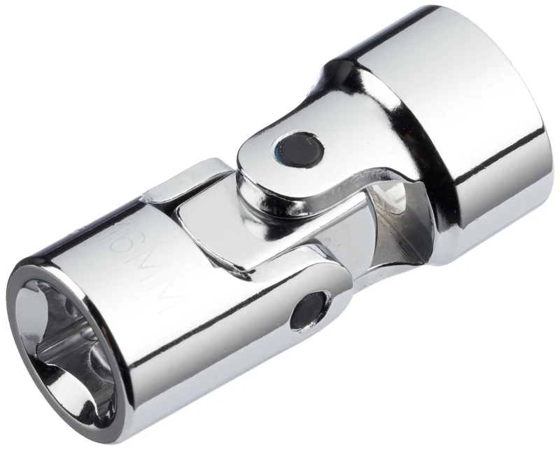 KS Tools 150.1716 3/8” Drive, 12-Point Socket with Joint, 16 mm