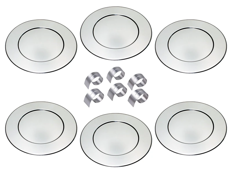 chg underplate set, Stainless Steel, Silver, 6 Stück mit Prakt. - Image 1