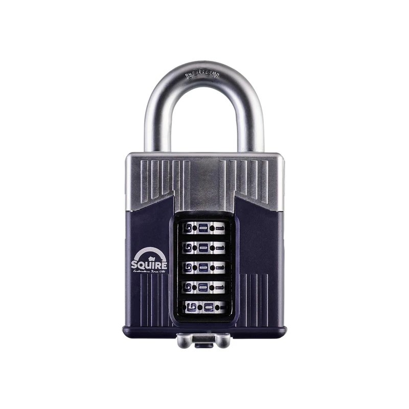 Henry Squire Warrior 5 Wheel Open Shackle Combination Padlock, 65 mm (Length)