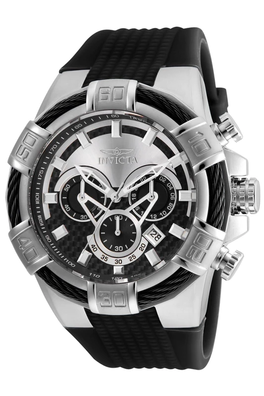 Invicta Bolt 24691 Men's Watch - Waterproof - Analogue - Quartz Movement - stainless steel with Black dial - 52mm