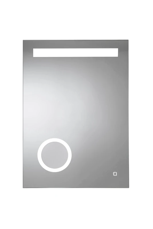 Croydex Halington Hang 'N' Lock Illuminated Rectangular Mirror with LED Lights