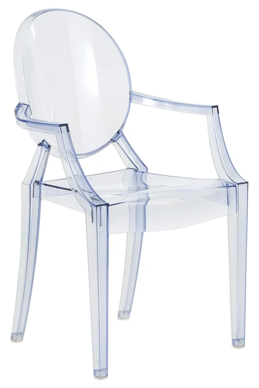 Kartell Loulou Ghost Chairs - Blue Polycarbonate Kids Chair