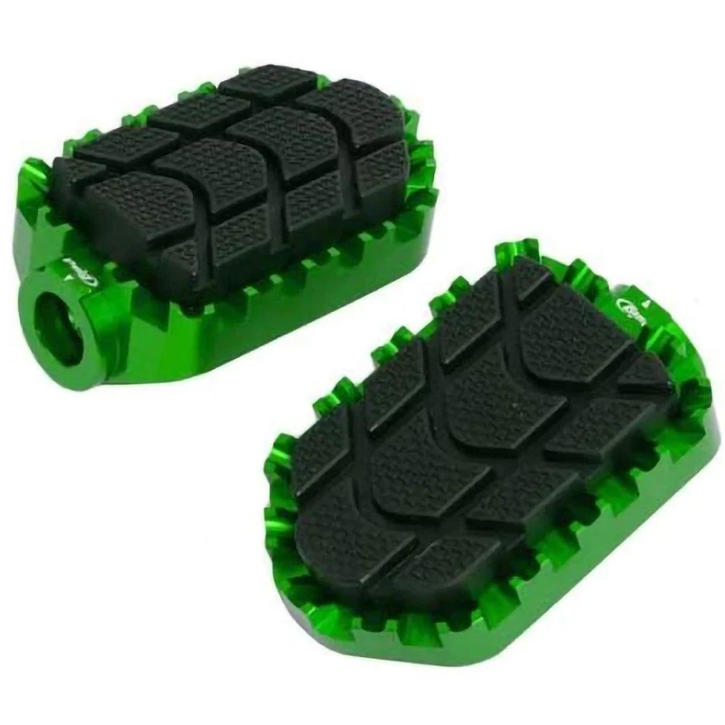 Puig 7587V Foot Pegs Set Enduro Model, Green