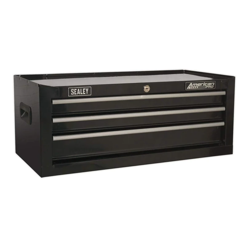 Sealey Ap223B Mid-Box 3 Drawer With Ball Bearing Runners - Black
