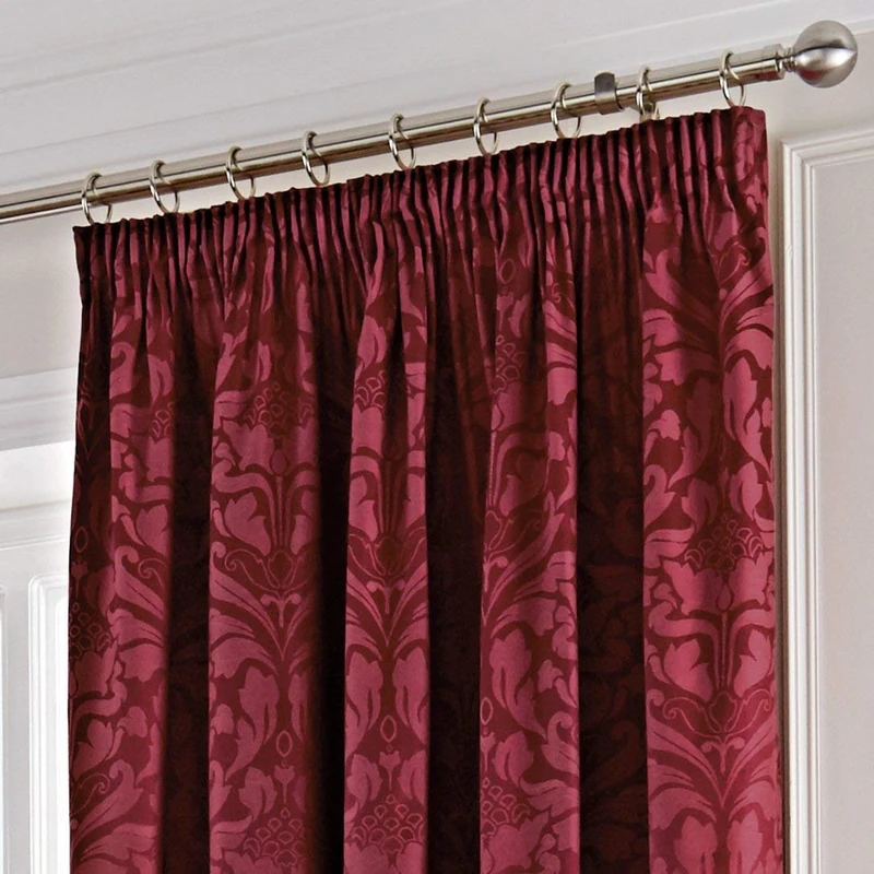 Fusion Eastbourne Curtains, 168 x 229cm, Burgundy