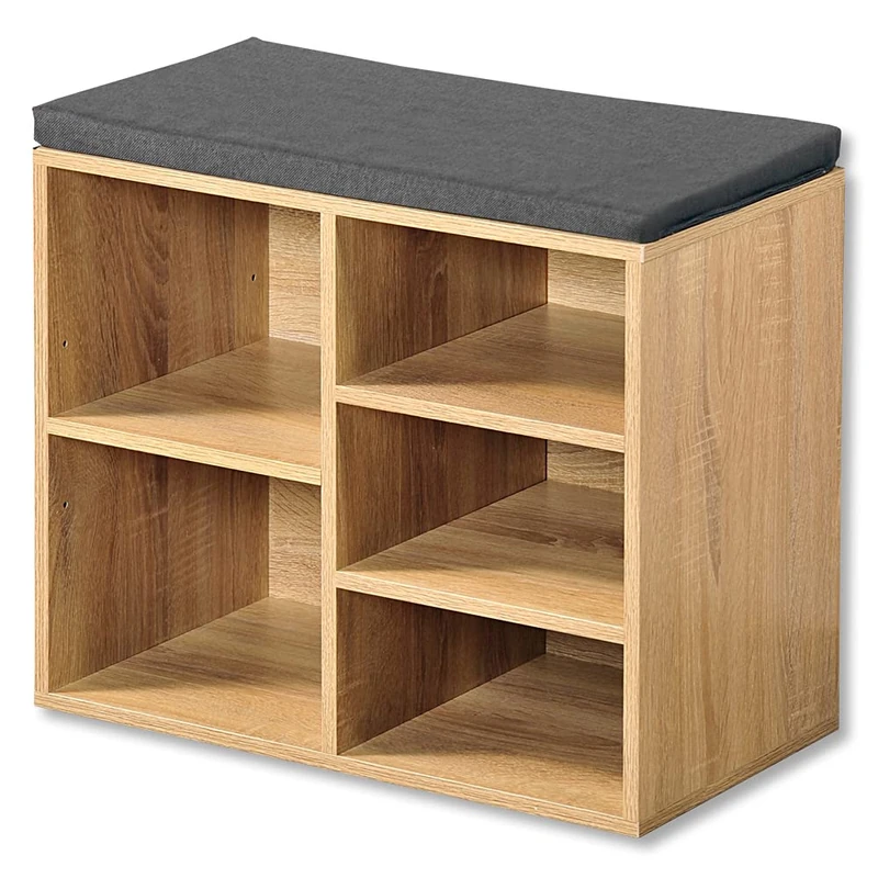 Kesper Shoe Cabinet with Seat Cushion, 51.5 x 29.5 x 48 cm