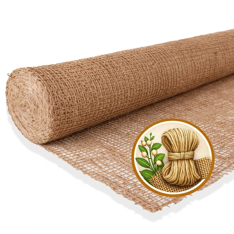 NOOR 0711226855SO Erosionsschutzmatte Jute Erosion Protection mat, Natural, 1,22 x 50m 250 g/m² - Image 1