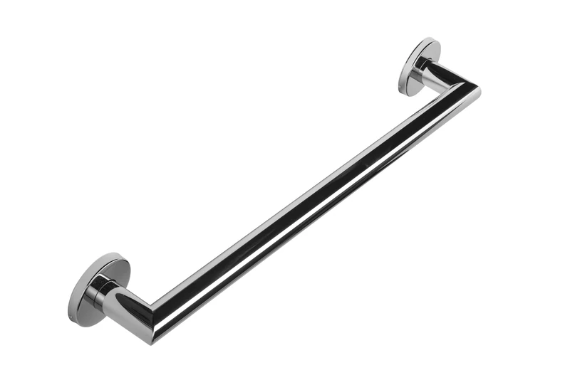 Croydex Modern Safety Support Rail Stainless Steel Grab Bar for Bathroom, Chrome, 600 mm, Silver