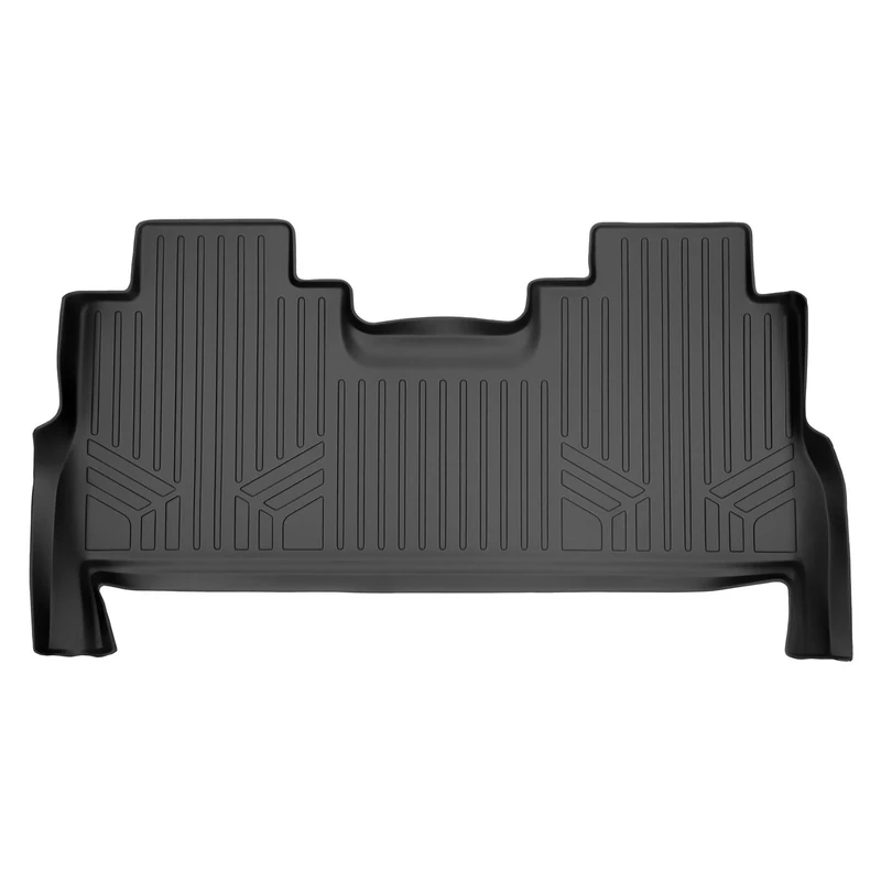MAX LINER B0246 Floor Mats 2nd Row Liner Black for 2017-2019 Ford F-250 / F-350 Super Duty Crew Cab with 1st Row Bucket Seats