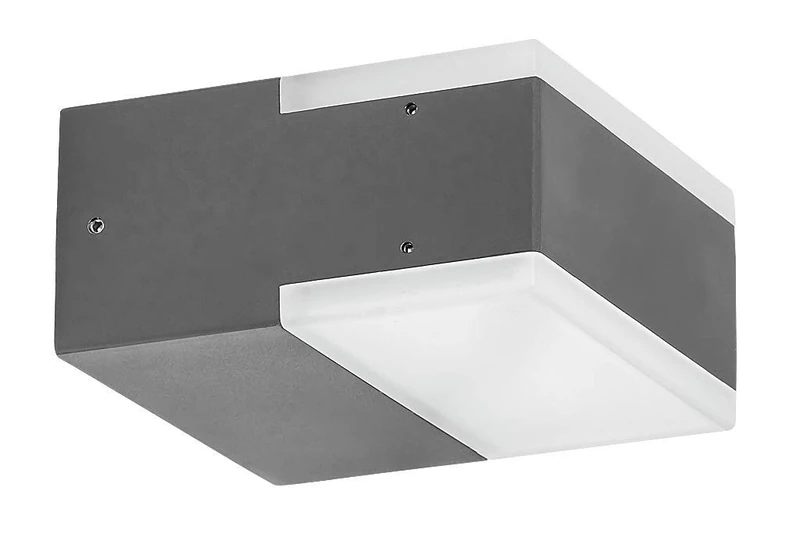 rabalux Bona 8060 A+ Outdoor Wall Light, Metal, Integrated, Anthracite, 11.2 x 56 x 11 cm