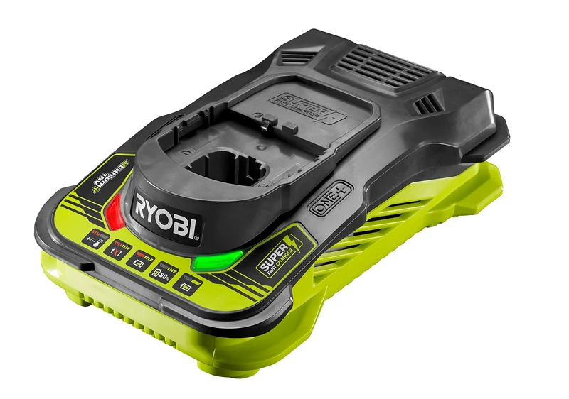 RYOBI RC18150 18V ONE+ Cordless Battery Charger, Hyper Green/Grey, 5.0Ah