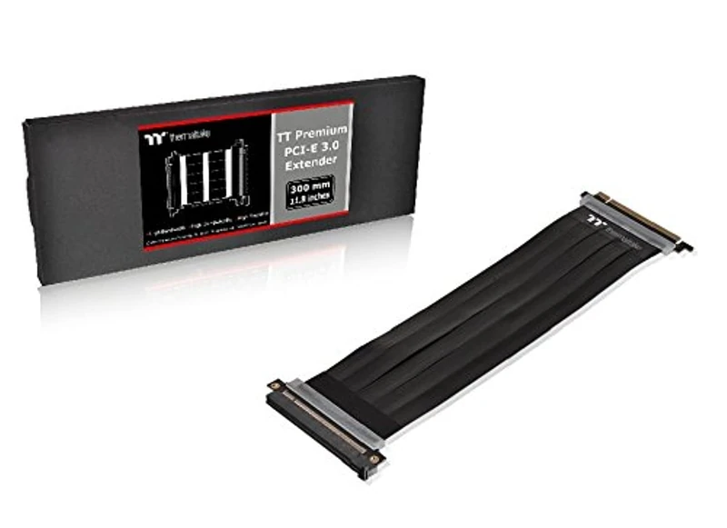 Thermaltake AC-045-CN1OTN-C1 TT Premium PCI-E x16 3.0 Extender Riser Cable 300 mm Graphic Cards Black