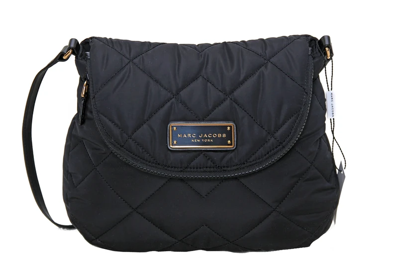 Marc Jacobs Marc Natasha Quilted Nylon Crossbody Handbag (Black) - Image 1