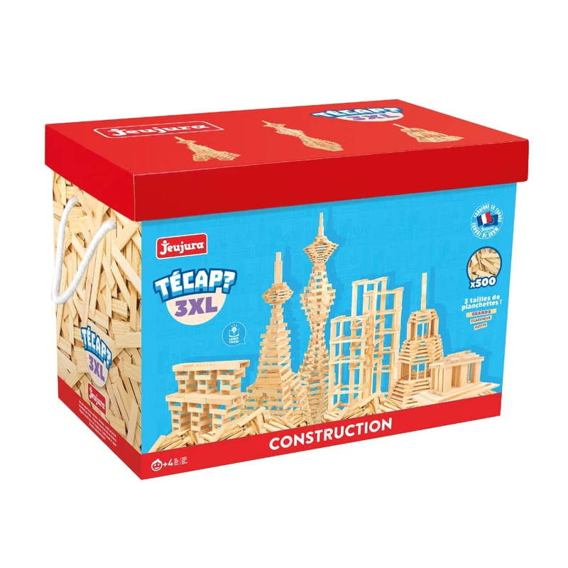 Jeujura JeujuraJ8324 Tecap Bricks and Block Toy (3X-Large, 500-Piece)