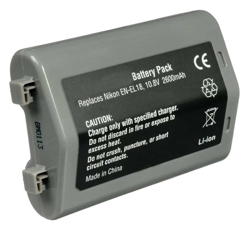 Digital Replacement Camera and Camcorder Battery for Nikon ENEL18, EL18, D4 DSLR