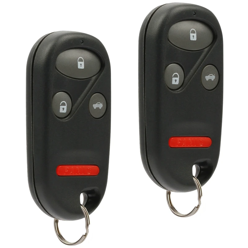 Car Key Fob Keyless Entry Remote fits 1997-2001 Honda CR-V/2000-2009 Honda S2000 (E4EG8DJ), Set of 2
