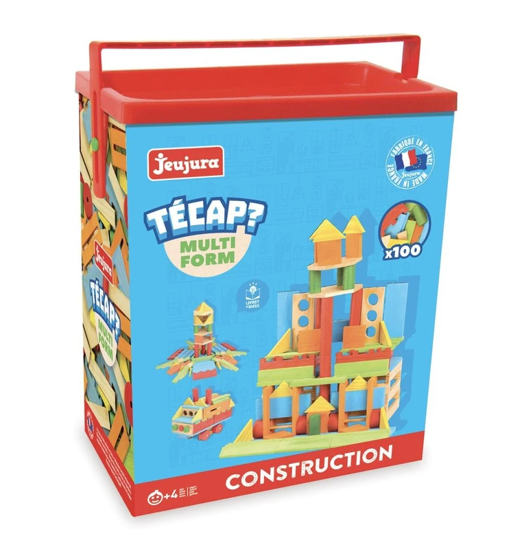 Jeujura JeujuraJ8344 Multi-Form Tecap Bricks and Block Toy (100-Piece)