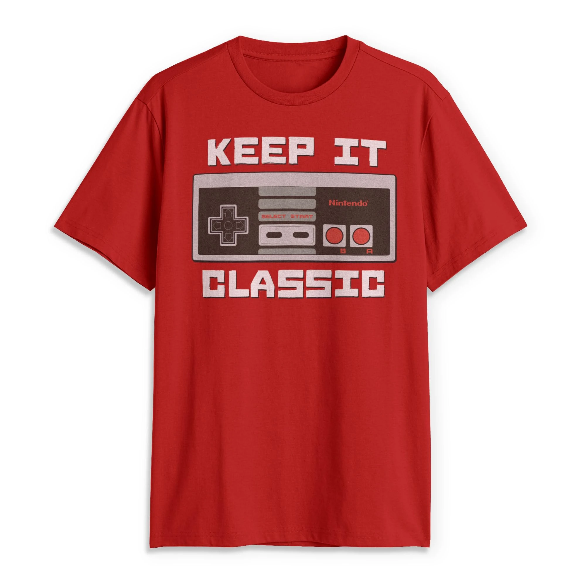 Nintendo Men's Keep It Classic T-Shirt, Red, 3XL