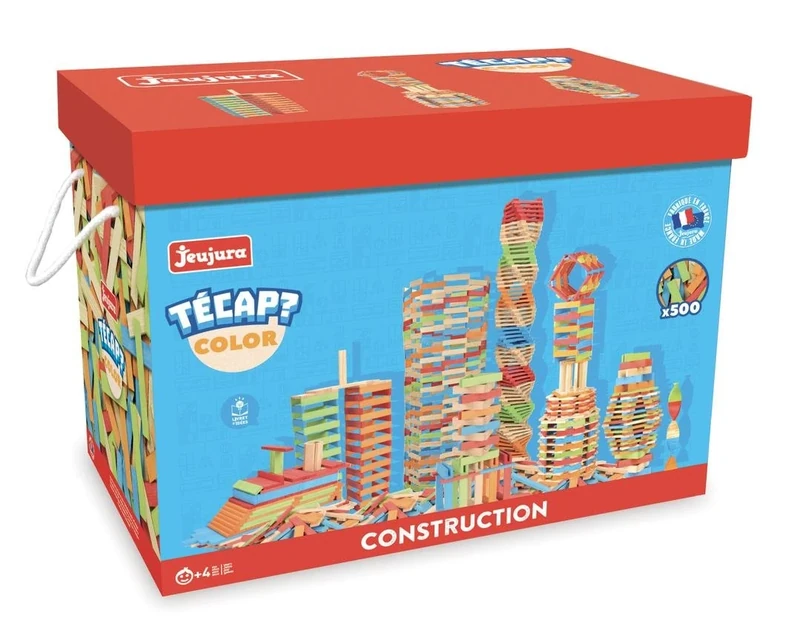 Jeujura JeujuraJ8339 Colour Tecap Bricks and Block Toy (500-Piece)