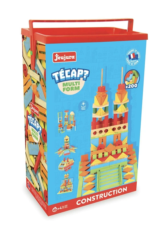 Jeujura JeujuraJ8345 Multi-Form Tecap Bricks and Block Toy (200-Piece)