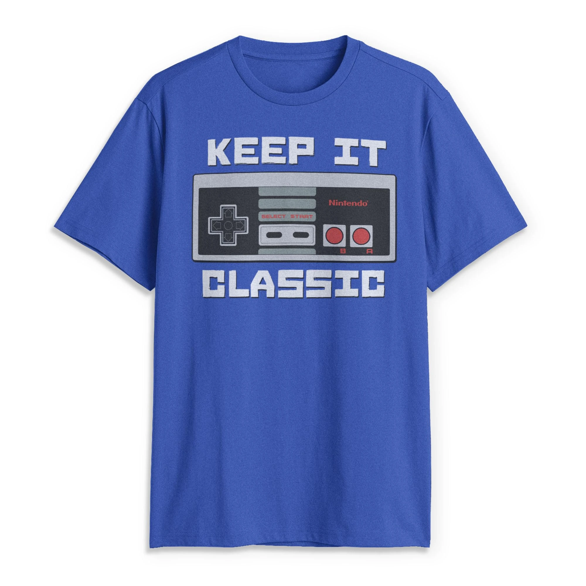 Nintendo Men's Keep It Classic T-Shirt, Royal, 3XL