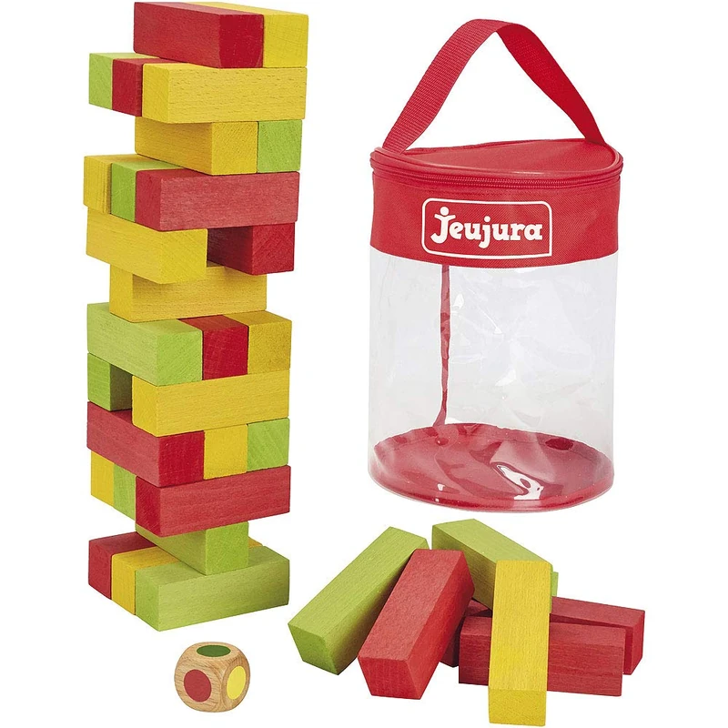 Jeujura Big BigJ8607 Tower In Wood - 54-Piece Stacking Game