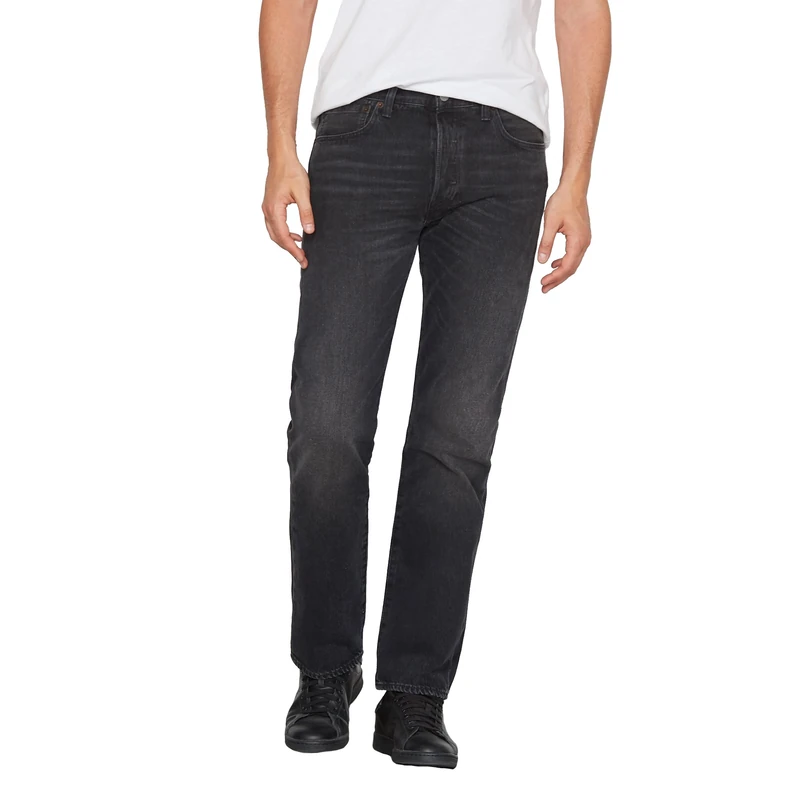 Levi's Men's 501 Original Fit Jeans, Black Path Strong, 44W / 34L