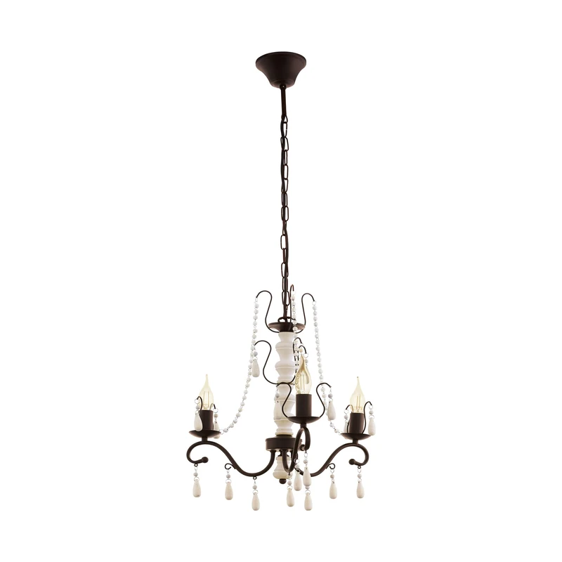 EGLO 49837 CHATTISHAM Chandelier in Grey, Brown and White