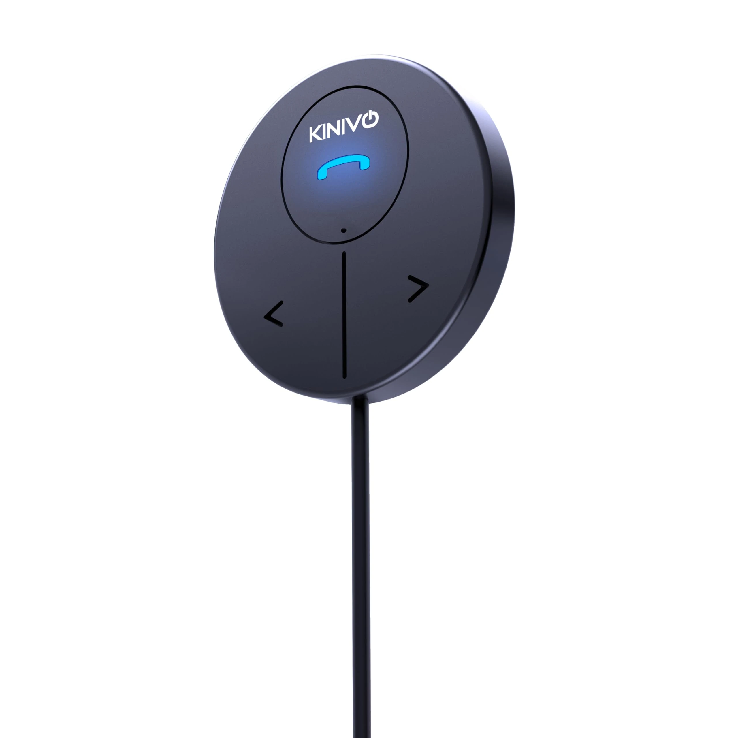 Kinivo BTC480 Hands-Free Bluetooth Car Kit (for Cars with 3.5mm Aux Input, Magnetic Mount, Dual-Port USB Charger, Multi-Point Connectivity)