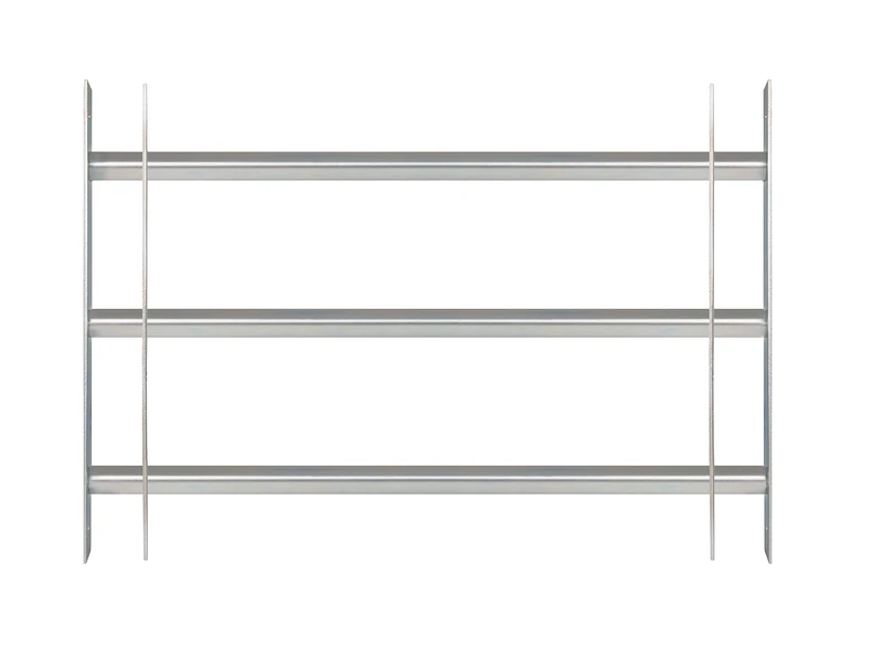 Alberts 563707 window grille Secorino Basic | Extendable for windows outside | Burglary protection grille | electrogalvanised blue | 450 x 700-1050 mm