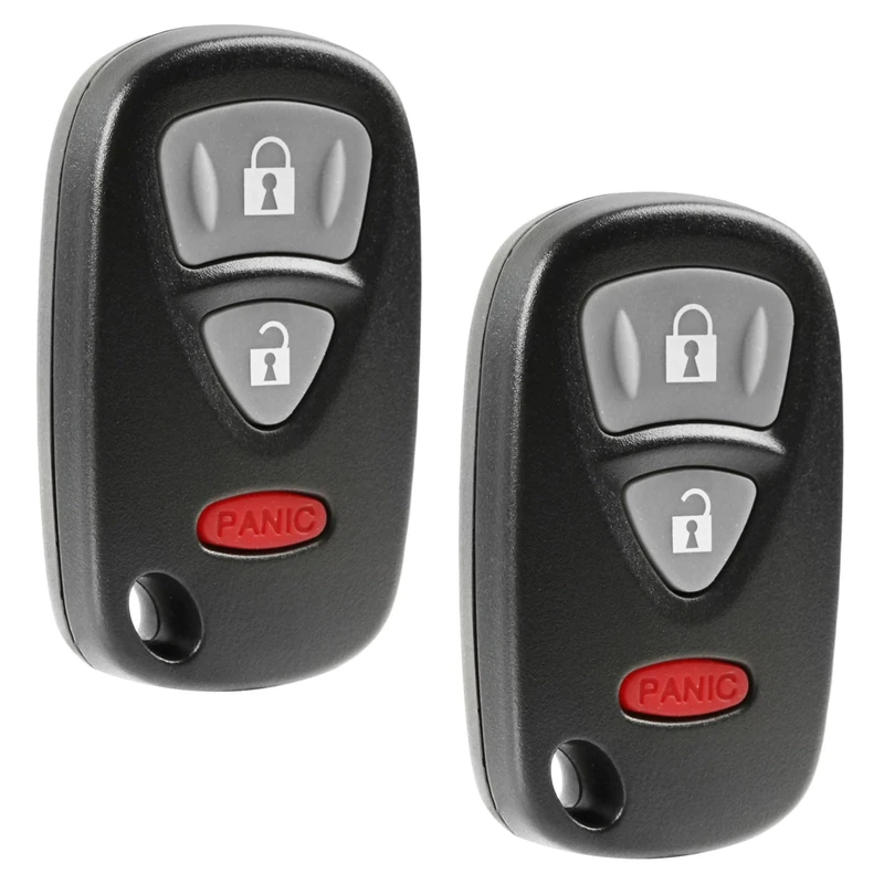 Car Key Fob Keyless Entry Remote fits 2006-2013 Suzuki Grand Vitara, 2007-2014 SX4 (KBRTS005, 37180-64J00), Set of 2