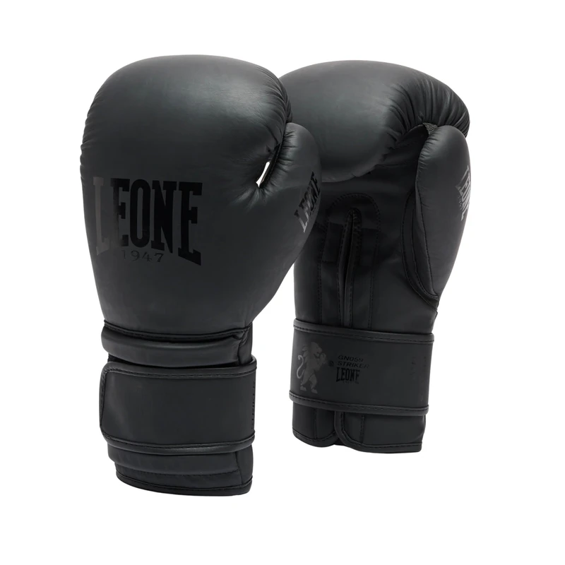 LEONE 1947, Black Edition Boxing Gloves, Unisex Adult, Black, 14 oz, GN059