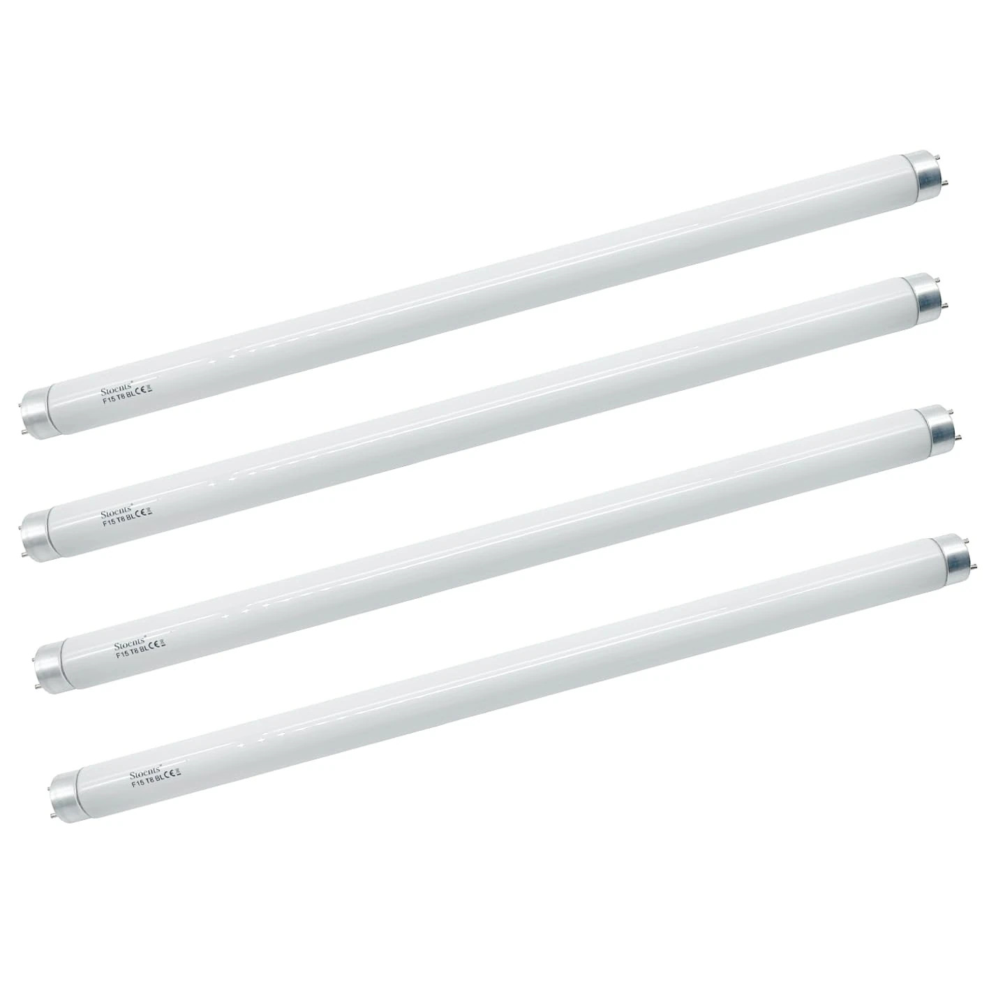 4 x 15W 15 Watt 18 Inch 18" T8 Bug Zapper Insect Attracting Lamp UVA Replacement Tube Bulbs for 30W Electric Fly Killer Incl Starters