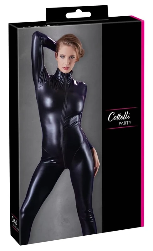 Cottelli Collection Party Jumpsuit with Long Sleeves, Large
