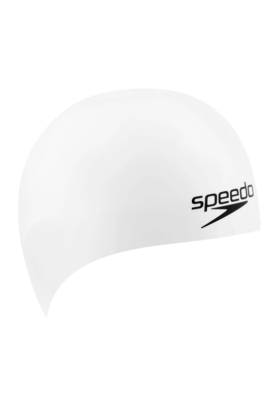 Speedo Fs3 Competition Swim Cap, White, Medium