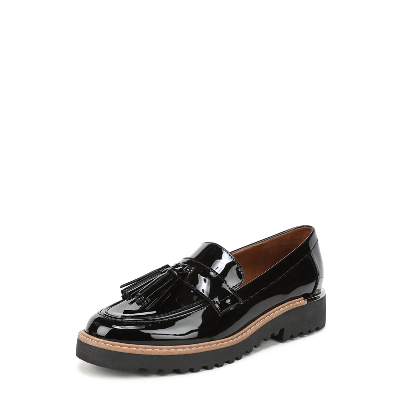 Franco Sarto Women's L-Carolynn Loafer Flat, Black, 10 M US