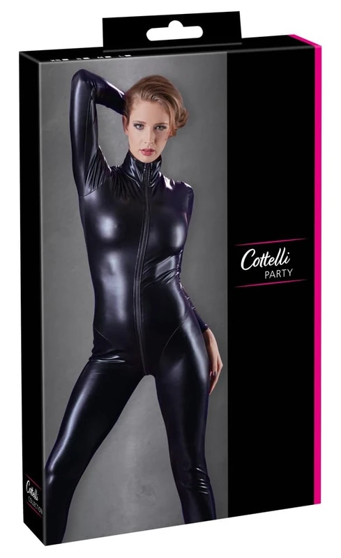 Cottelli Collection Party Jumpsuit with Long Sleeves, Small
