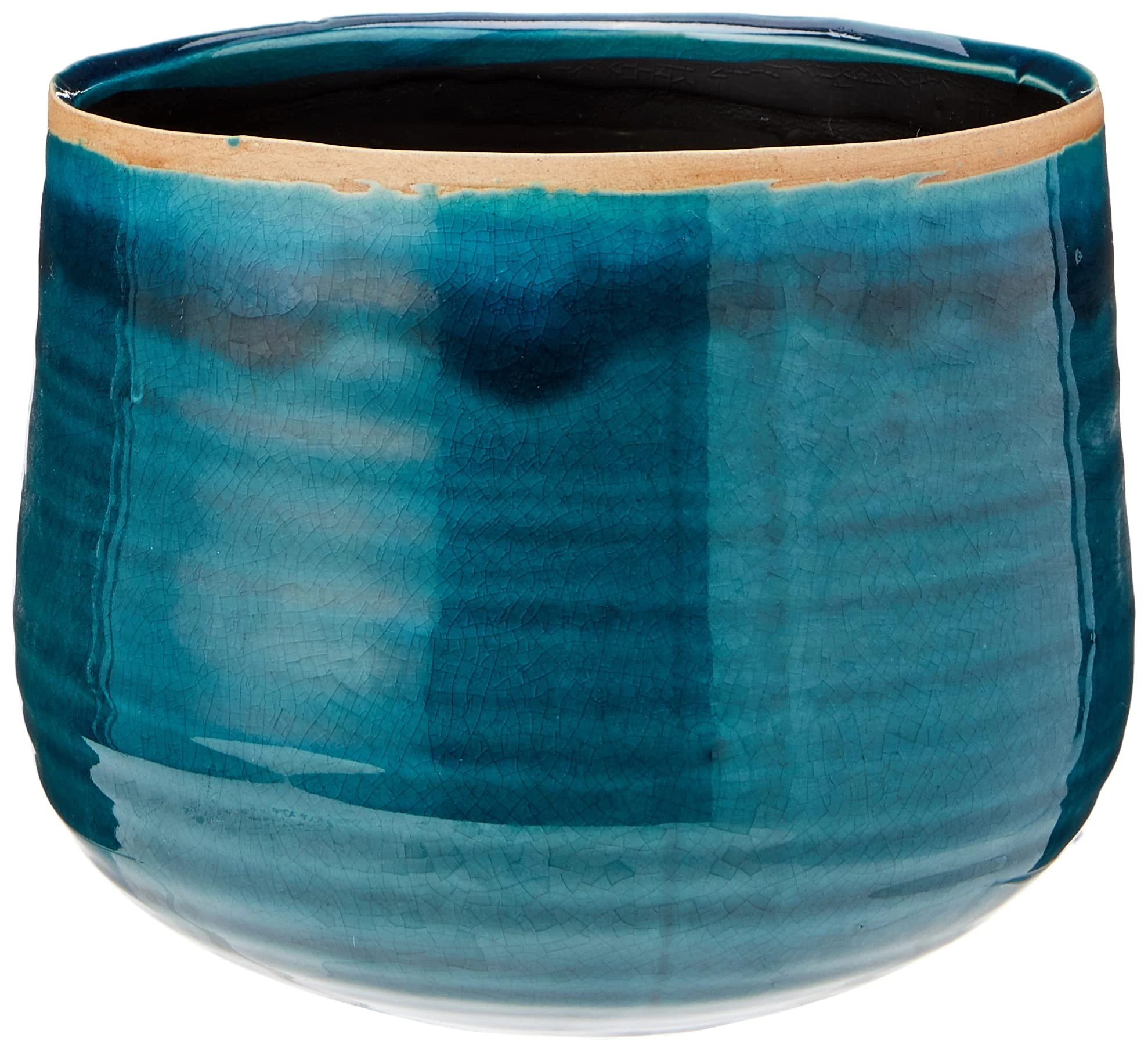 Ivyline 136349 turquoise Pot Como, 18x18x15 cm