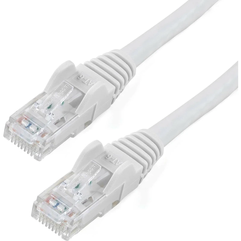 StarTech.com Cat6 Patch Cable – 125 ft – White Ethernet Cable – Snagless RJ45 Cable – Ethernet Cord – Cat 6 Cable – 125ft (N6PATCH125WH)