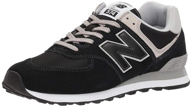 New Balance Men's 574v2-Core Trainers' Sneaker, Black (Black EGK), 4 UK