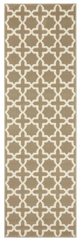 Hanse Home Glam Rug Runner, 80 x 200 cm, Soft Short Pile Rug, Geometric Design Runner for Hallway, Bedroom, Children's Room, Bathroom, Living Room, Kitchen, Decorative Runner - Brown