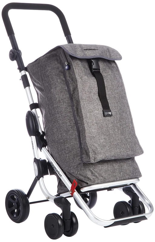 Foppapedretti “Go Up” Shopping Trolley Grigio (Grey)