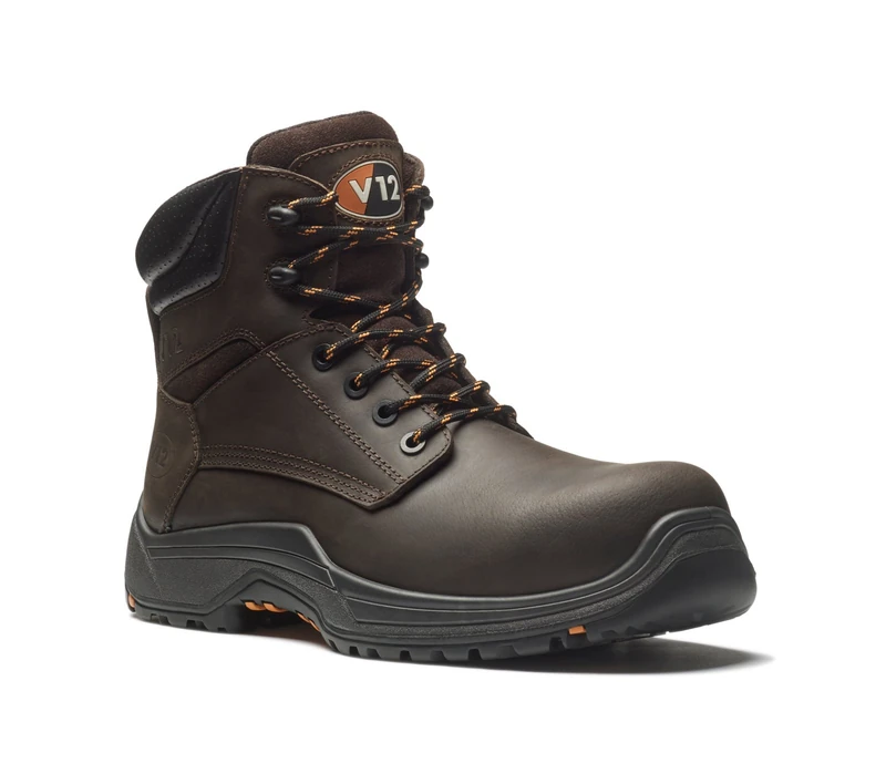 V12 Footwear Unisex V12 VR601 01 12 Bison IGS Boots Size Brown, Brown, Size UK