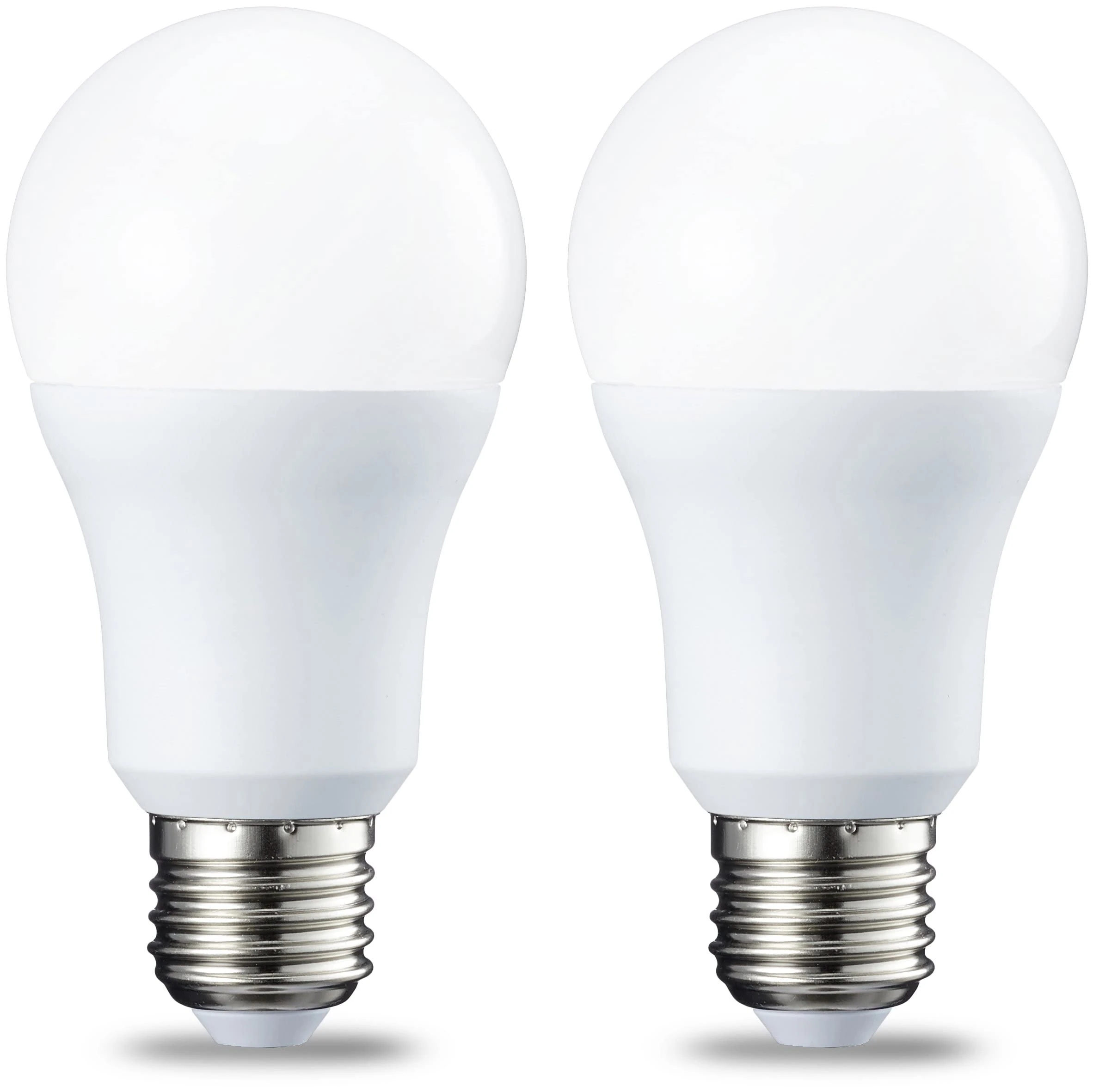Amazon Basics LED E27 Edison Screw Bulb, 10 W (Equivalent to 75W), Warm White, Non Dimmable - 2 Count (Pack of 1)