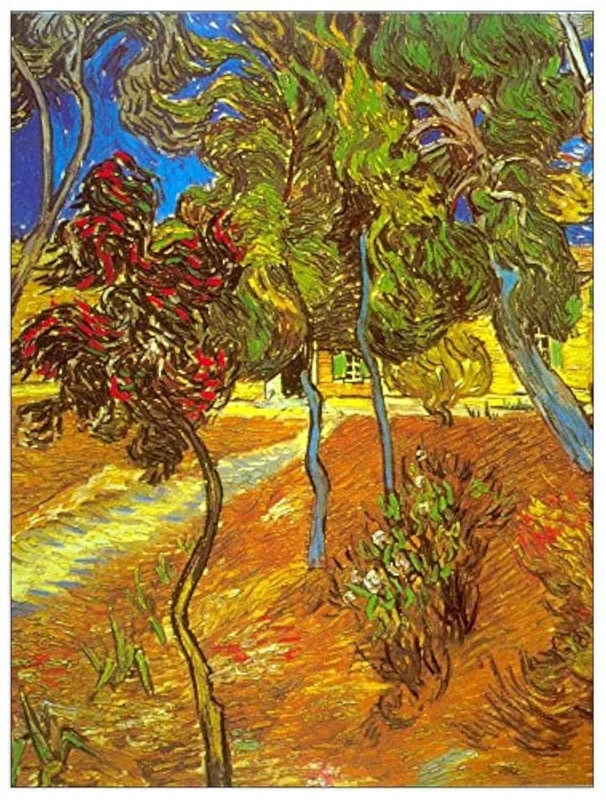 ArtPlaza Van Gogh Vincent-Trees Decorative Panel, Wood, Multi-Colour, 60 x 1.8 x 80 cm