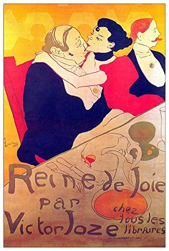 ArtPlaza Toulouse-Lautrec-Rene de Joie Decorative Panel, Wood, Multi-Colour, 60 x 1.8 x 90 cm