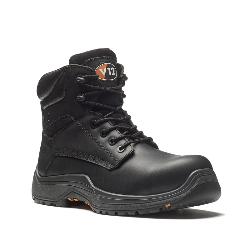 V12 Footwear Unisex Adults V12 VR600 01 13 Bison IGS Boots Size Black, Black, UK